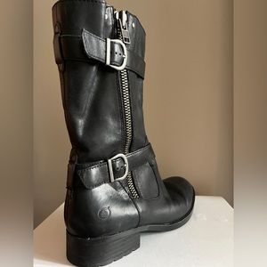 Born Black Leather Boots- GUC